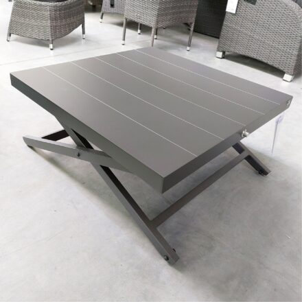 Siena Garden "Aurelio" Loungetisch/Beistelltisch 80x80 cm, Aluminium anthrazit matt