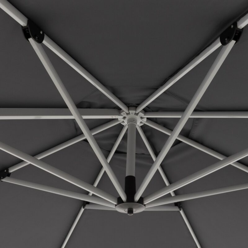 Doppler "Active" Ampelschirm Ø 370 cm, Aluminium, Bezug Anthrazit