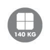 Doppler Sonnenschirm - Sockelkreuz für 4 Platten - Mindestgewicht 140 kg