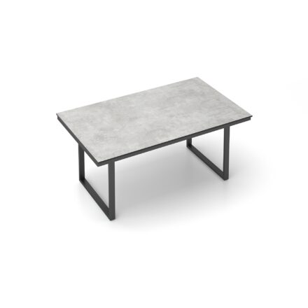 Kettler "Skate" Gartentisch Casual Dining, Gestell Aluminium anthrazit, Tischplatte HPL hellgrau meliert, 160x95 cm, Höhe ca. 68 cm
