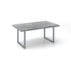 Kettler "Skate" Gartentisch Casual Dining, Gestell Aluminium silber, Tischplatte HPL silber-grau, 160x95 cm, Höhe ca. 68 cm
