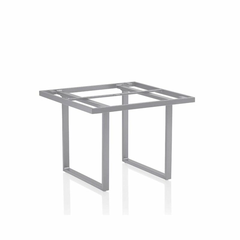 Kettler "Skate" Tischgestell, Casual Dining, Aluminium silber, 95x95 cm