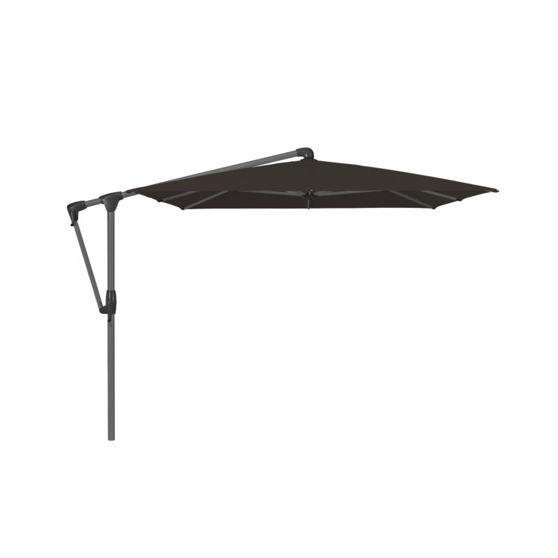 Glatz "SUNWING® Casa", Sonnenschirm, Gestell Aluminium anthrazit, eckig, Dessin 615 - Black (© by GLATZ AG, Schweiz)