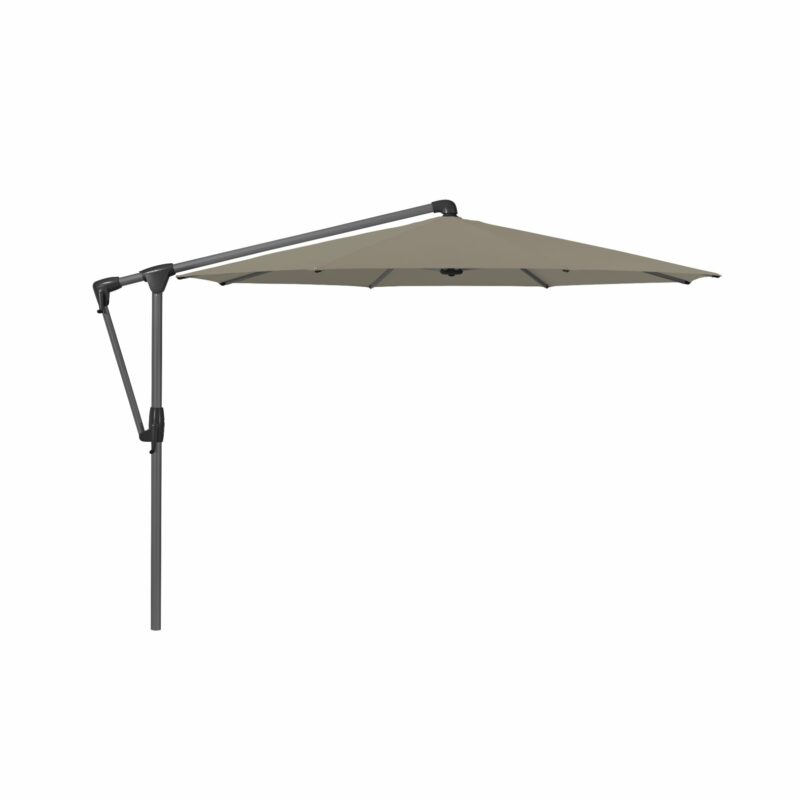 Glatz "SUNWING® Casa", Sonnenschirm, Gestell Aluminium anthrazit pulverbeschichtet, rund, Dessin 461 - Taupe (© by GLATZ AG, Schweiz)