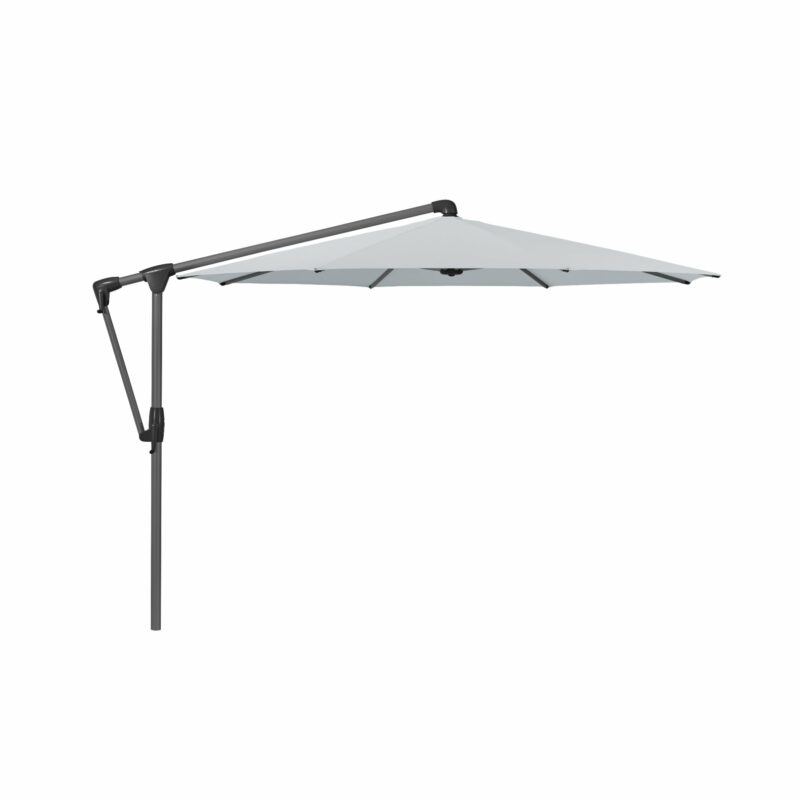 Glatz "SUNWING® Casa", Sonnenschirm, Gestell Aluminium anthrazit pulverbeschichtet, rund, Dessin 665 - Chrome (© by GLATZ AG, Schweiz)