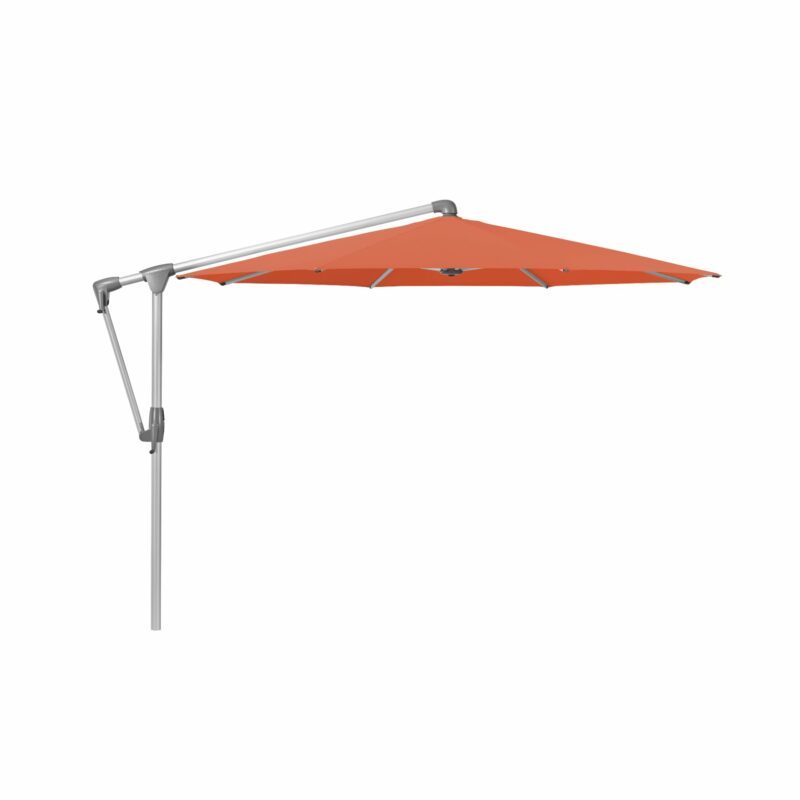Glatz "SUNWING® Casa", Sonnenschirm, Gestell Aluminium natureloxiert, rund, Dessin 660 - Papaya (© by GLATZ AG, Schweiz)