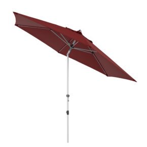 Doppler "Expert Auto Tilt" Kurbelschirm mit Höhenverstellung, rund, Farbe 833 Bordeaux