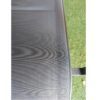 Tierra Outdoor Stapelsessel „Foxx High“, Gestell Aluminium anthrazit, Sitzfläche Textilgewebe grau, Armlehnen Alu - Ausstellung Karlsruhe