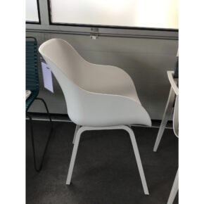 Hartman "Sophie Element" Organic Chair, Gestell Aluminium weiß, Sitzschale Kunststoff weiß, Ausstellung Stockach