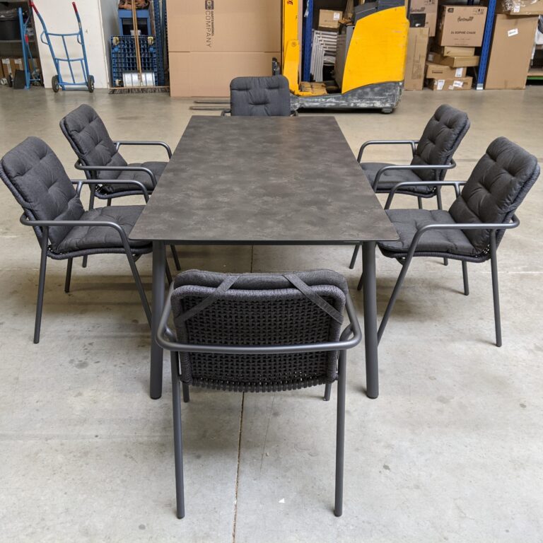 Jati&Kebon "Durham" Gartentisch Aluminium/HPL