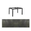 Jati&Kebon Gartentisch “Lugo“, Gestell Aluminium eisengrau, Tischplatte HPL Granit dunkelgrau, 130x80 cm