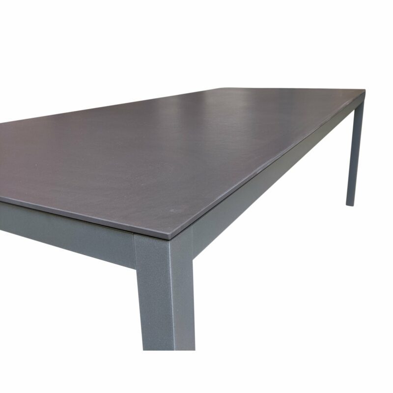 SIT Mobilia "Flex Plus" Gartentisch, Gestell Stahl anthrazit lackiert, Tischplatte Dekton Sirius