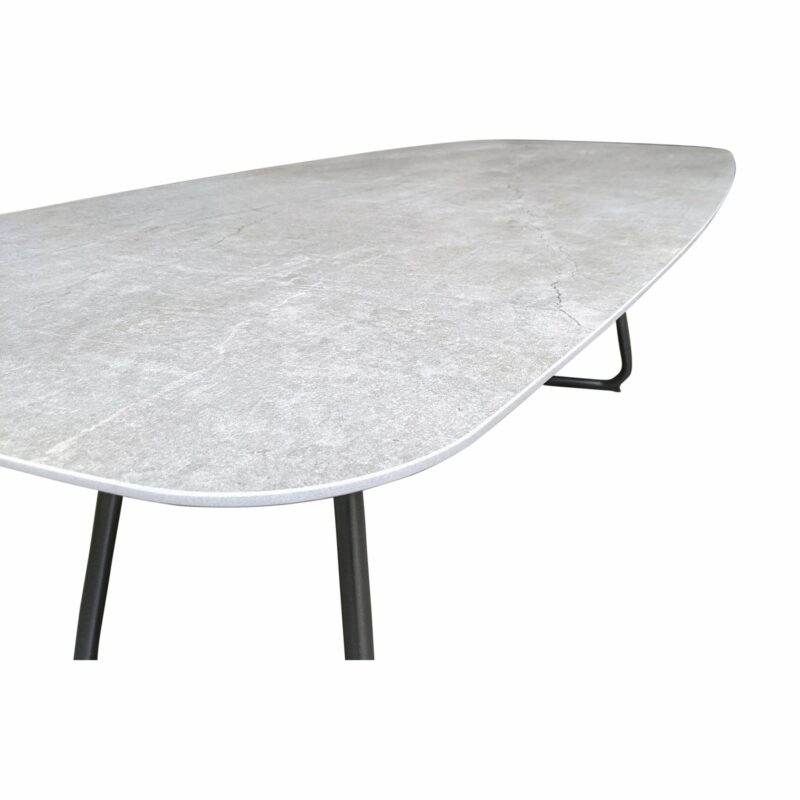 SIT Mobilia "Jura-Delemont" Gartentisch, Gestell Stahl anthrazit lackiert, Tischplatte Dekton Soke