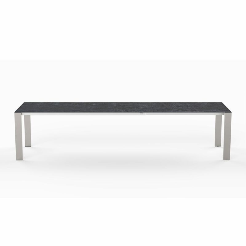 SIT Mobilia "Olympia Oslo" Gartentisch, Gestell Edelstahl gebürstet, Tischplatte Dekton Laos, 210/270/330x95 cm