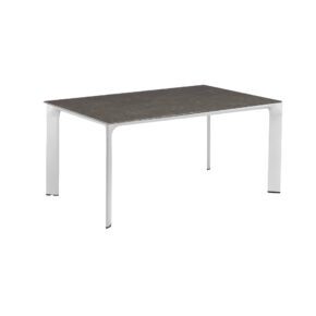 Kettler "Diamond" Tischsystem Gartentisch, Tischgestell Alu silber, Tischplatte Keramik anthrazit, 160x95 cm