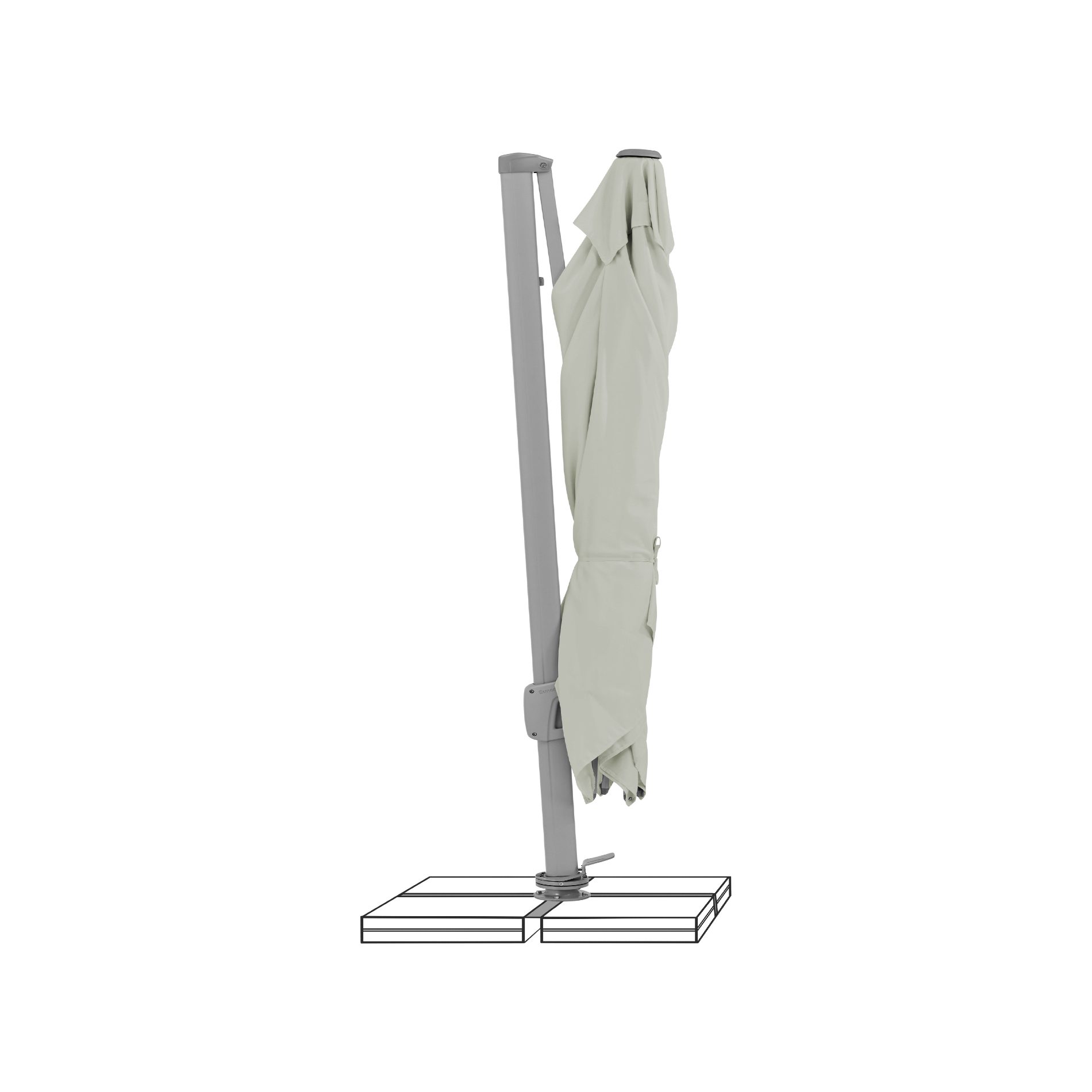 by GLATZ SUNFLEX Sonnenschirm, Ampelschirm