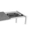 Kettler “Cubic“ Gartentisch Butterfly-Auszug, Gestell Aluminium silber, Tischplatte HPL anthrazit, 150/210x95 cm