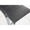 Kettler "Basic Plus Padded" Stapelsessel, Gestell Aluminium silber, Sitzfläche Textilgewebe anthrazit meliert, Armlehnen Kunststoff