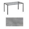 Kettler "Cubic" Tischgestell 140x70 cm, Aluminium anthrazit mit HPL-Platte silber-grau