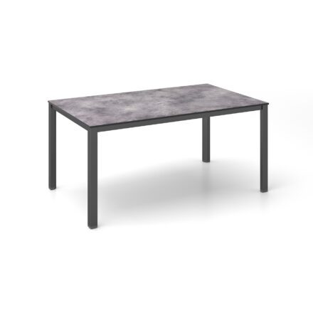 Kettler "Cubic" Gartentisch, Gestell Aluminium anthrazit, Tischplatte HPL anthrazit, 160x95 cm