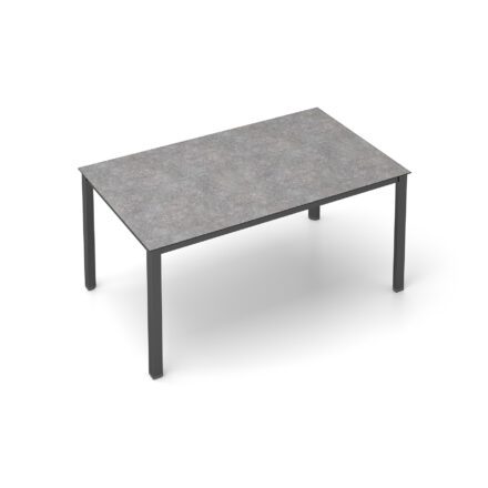 Kettler "Cubic" Gartentisch, Gestell Aluminium anthrazit, Tischplatte HPL Kalksandstein, 160x95 cm