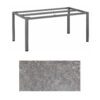 Kettler "Cubic" Tischgestell 160x95 cm, Aluminium anthrazit mit HPL-Platte Kalksandstein