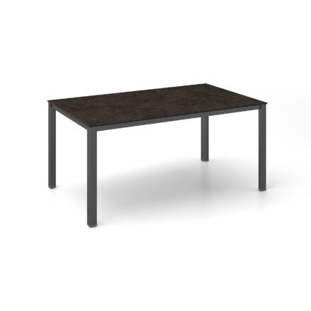 Kettler "Cubic" Gartentisch, Gestell Aluminium anthrazit, Tischplatte Keramik anthrazit, 160x95 cm