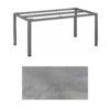 Kettler "Cubic" Tischgestell 180x95 cm, Aluminium anthrazit mit HPL-Platte silber-grau