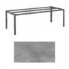 Kettler "Cubic" Tischgestell 220x95 cm, Aluminium anthrazit mit HPL-Platte silber-grau