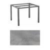 Kettler "Cubic" Tischgestell 95x95 cm, Aluminium anthrazit mit HPL-Platte silber-grau