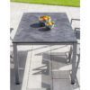 Kettler "Cubic" Tischgestell, Aluminium anthrazit mit HPL-Platte
