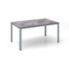 Kettler "Cubic" Gartentisch, Gestell Aluminium silber, Tischplatte HPL anthrazit, 160x95 cm
