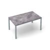 Kettler "Cubic" Gartentisch, Gestell Aluminium silber, Tischplatte HPL anthrazit, 160x95 cm