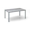 Kettler "Cubic" Gartentisch, Gestell Aluminium silber, Tischplatte HPL grau mit Fräsung, 160x95 cm