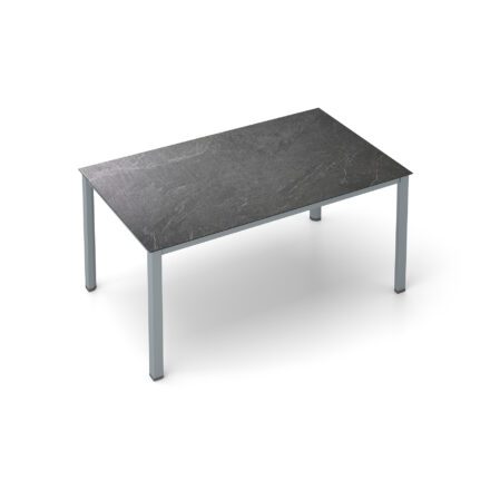 Kettler "Cubic" Gartentisch, Gestell Aluminium silber, Tischplatte HPL Jura anthrazit, 160x95 cm