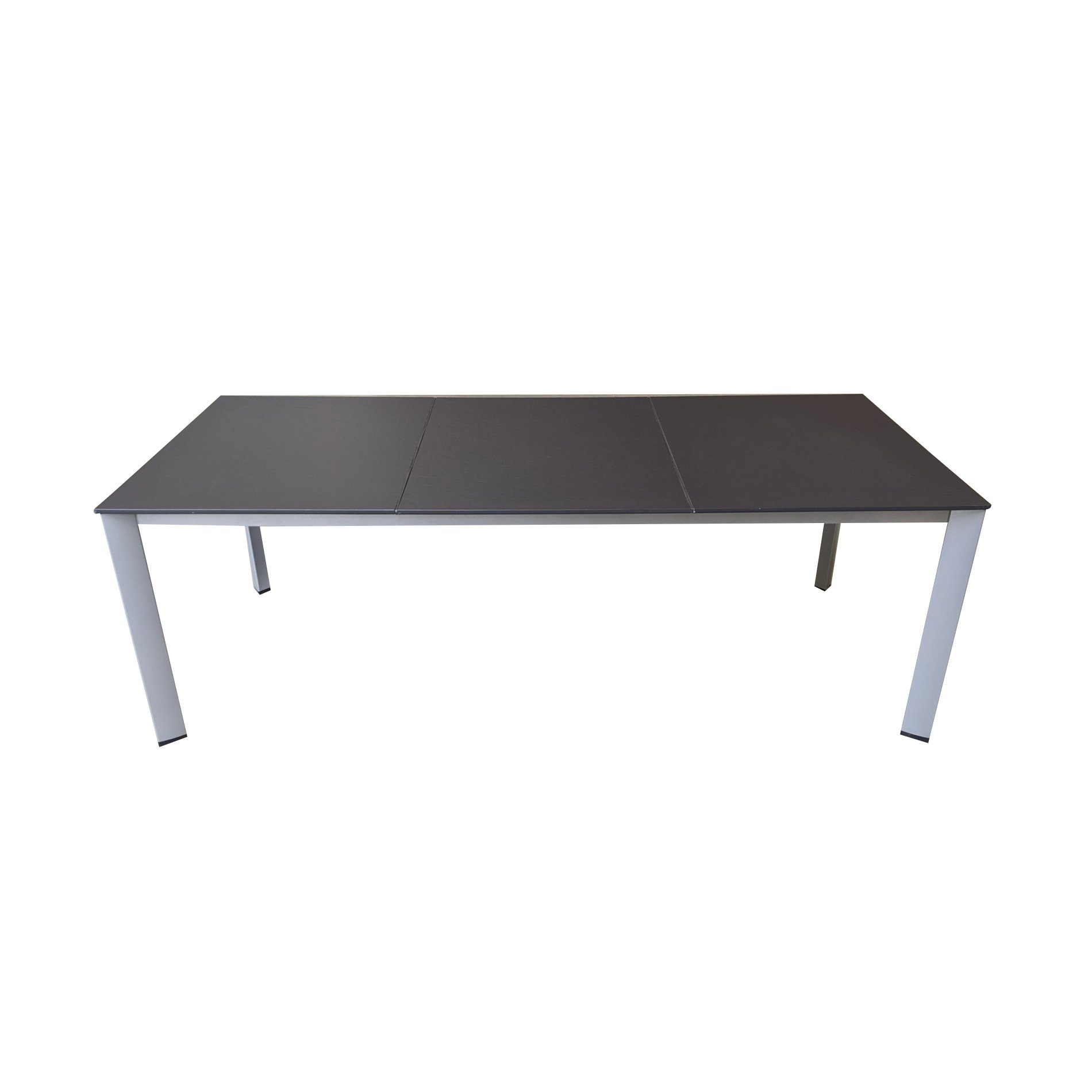 Kettler "Edge" Gartentisch, Gestell Aluminium silber, Tischplatte Kettalux-Plus anthrazit (Schieferoptik), 220x95 cm