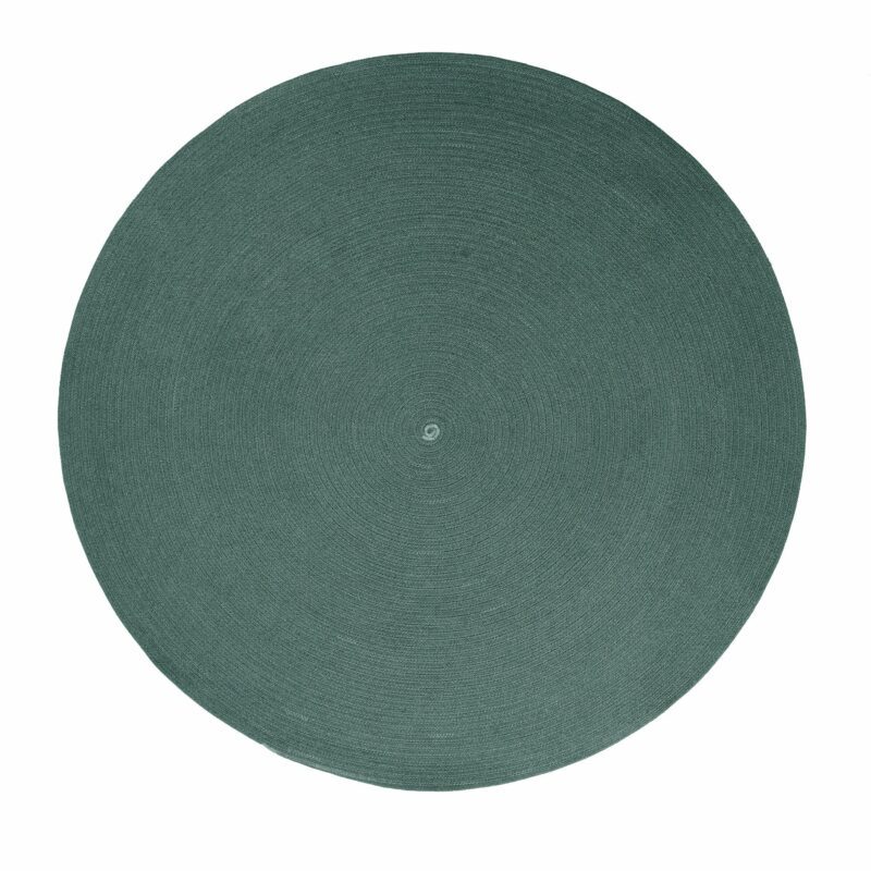 Cane-line "Circle" Outdoor-Teppich Ø 140 cm, Soft Rope dunkelgrün