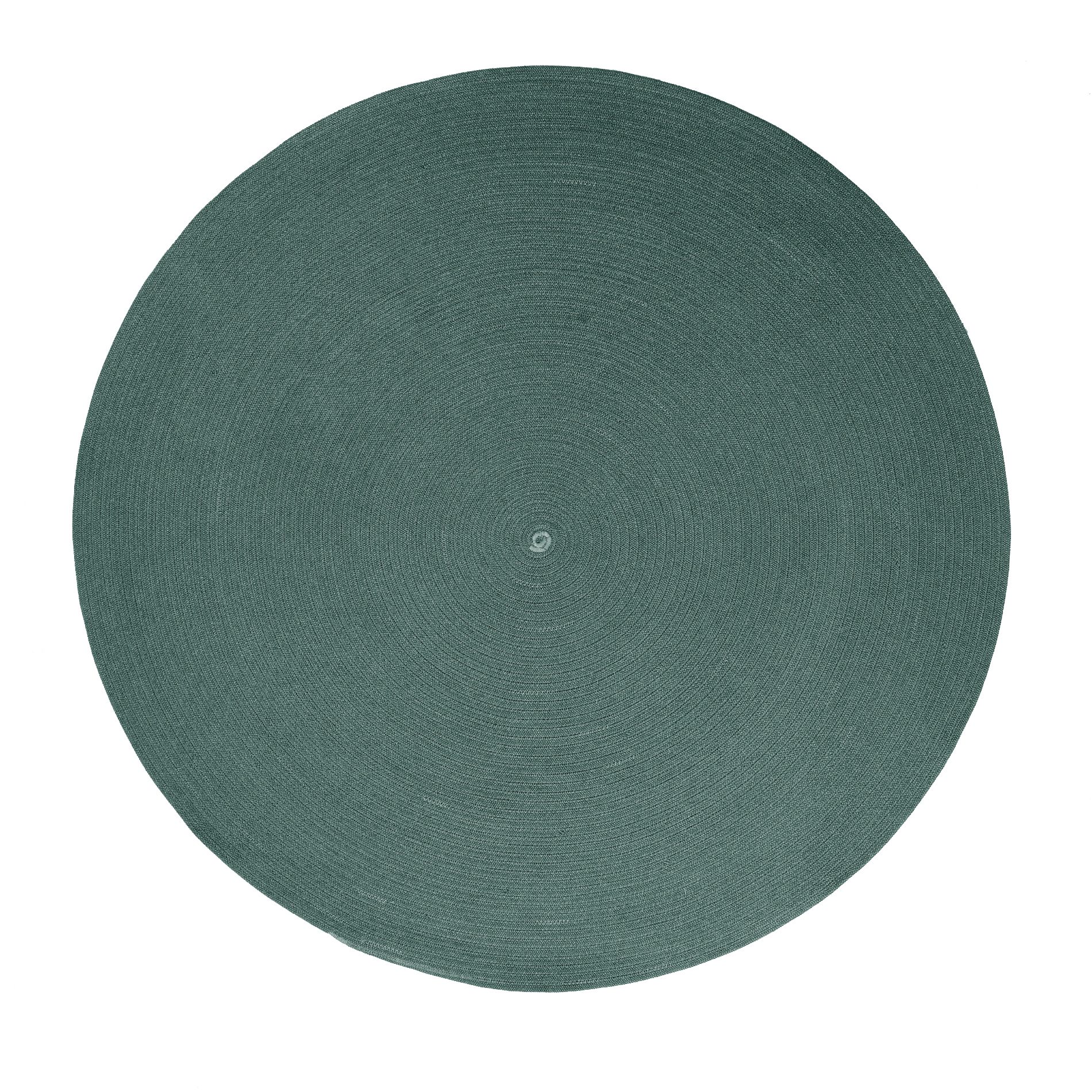 Cane-line "Circle" Outdoor-Teppich Ø 140 cm, Soft Rope dunkelgrün