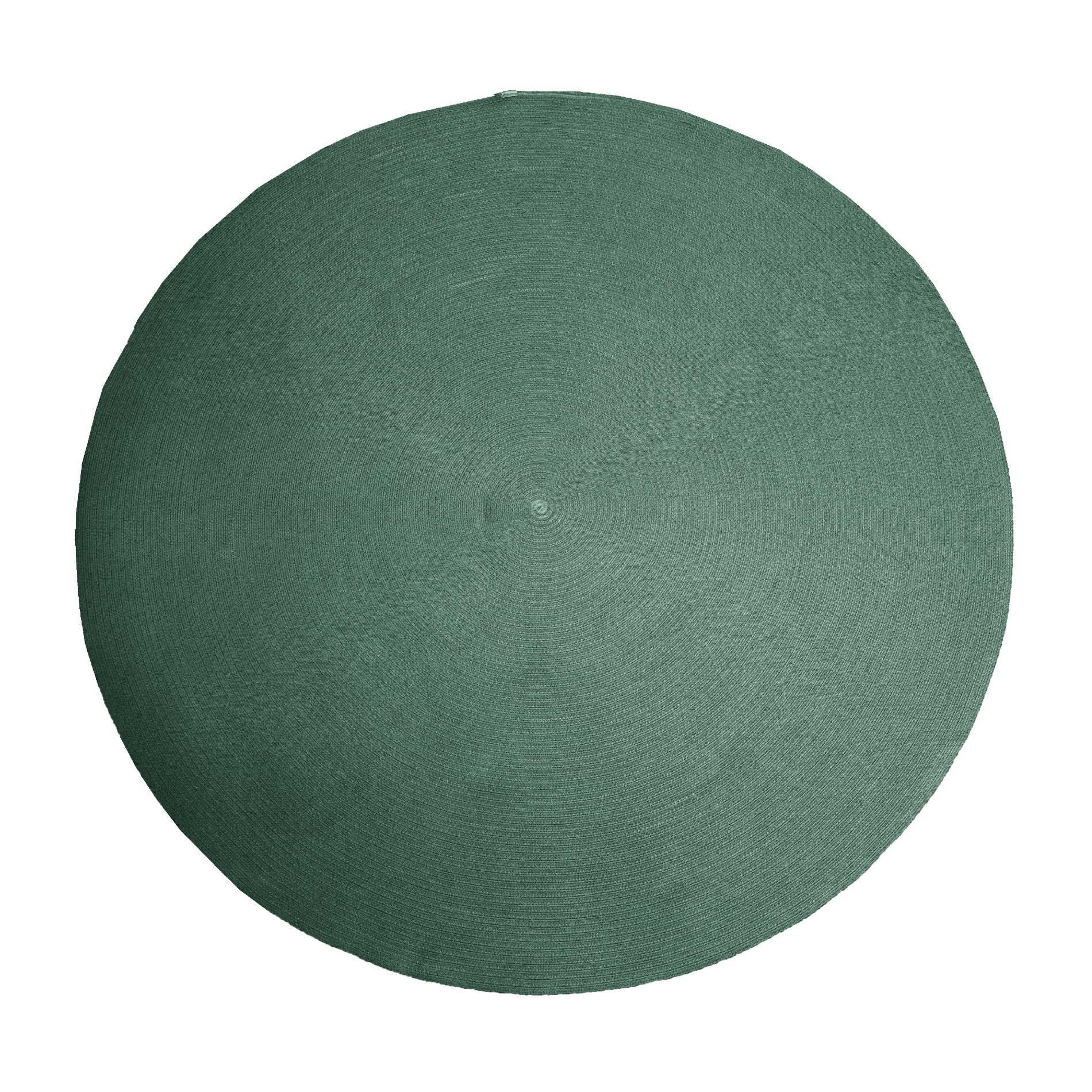 Cane-line "Circle" Outdoor-Teppich Ø 200 cm, Soft Rope dunkelgrün
