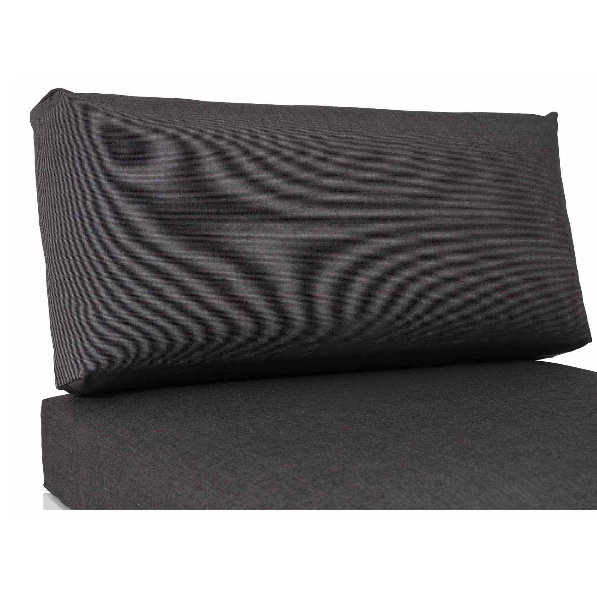 Gartenkultur Sitz- und Rückenkissen für Basismodul "Bari", Sunbrella® charcoal mit EverDry-Füllung
