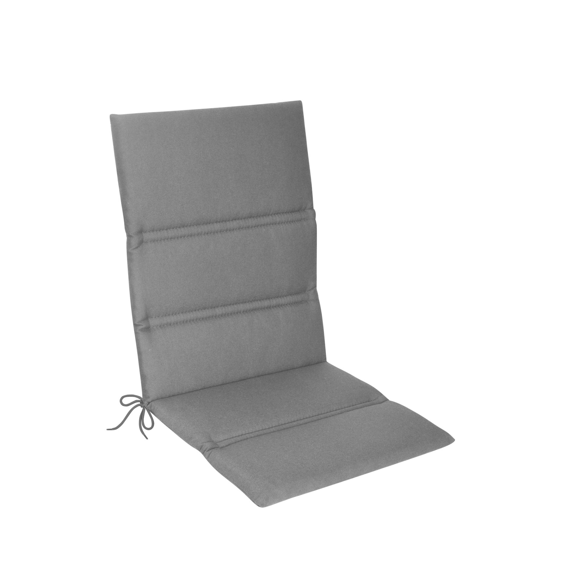 KETTtex Auflage für Gartenstuhl/Stapelstuhl mit etwas höherer Rückenlehne, 110x48 cm, anthrazit