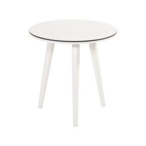 Hartman "Sophie Studio" Beistelltisch, Gestell Aluminium royal white, Tischplatte HPL white, Ø 45 cm, Tischhöhe: 45 cm