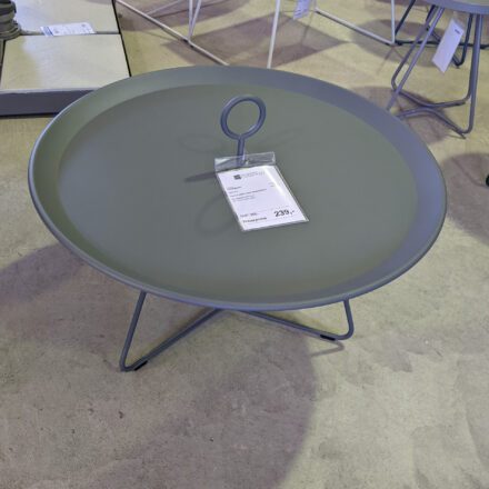 Tray Table "Eyelet" von Houe, Durchmesser 70 cm, dunkelgrau - Ausstellung Karlsruhe