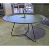 Tray Table "Eyelet" von Houe, Durchmesser 70 cm, dunkelgrau - Ausstellung Karlsruhe