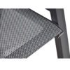 Lesli Living "Allegro" Loungehocker, Alu charcoal, Sitzkissen Olefin anthrazit