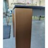 SIT Mobilia "Olympia Oslo Cobre" Ausziehtisch 210/270/330x95 cm, Gestell Edelstahl Kupfer verchromt, Tischplatte Dekton Laurent, Ausstellung Karlsruhe