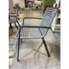 Home Islands "Malaki" Stapelsessel, Gestell Alu charcoal, Rope grey, Ausstellung Stockach
