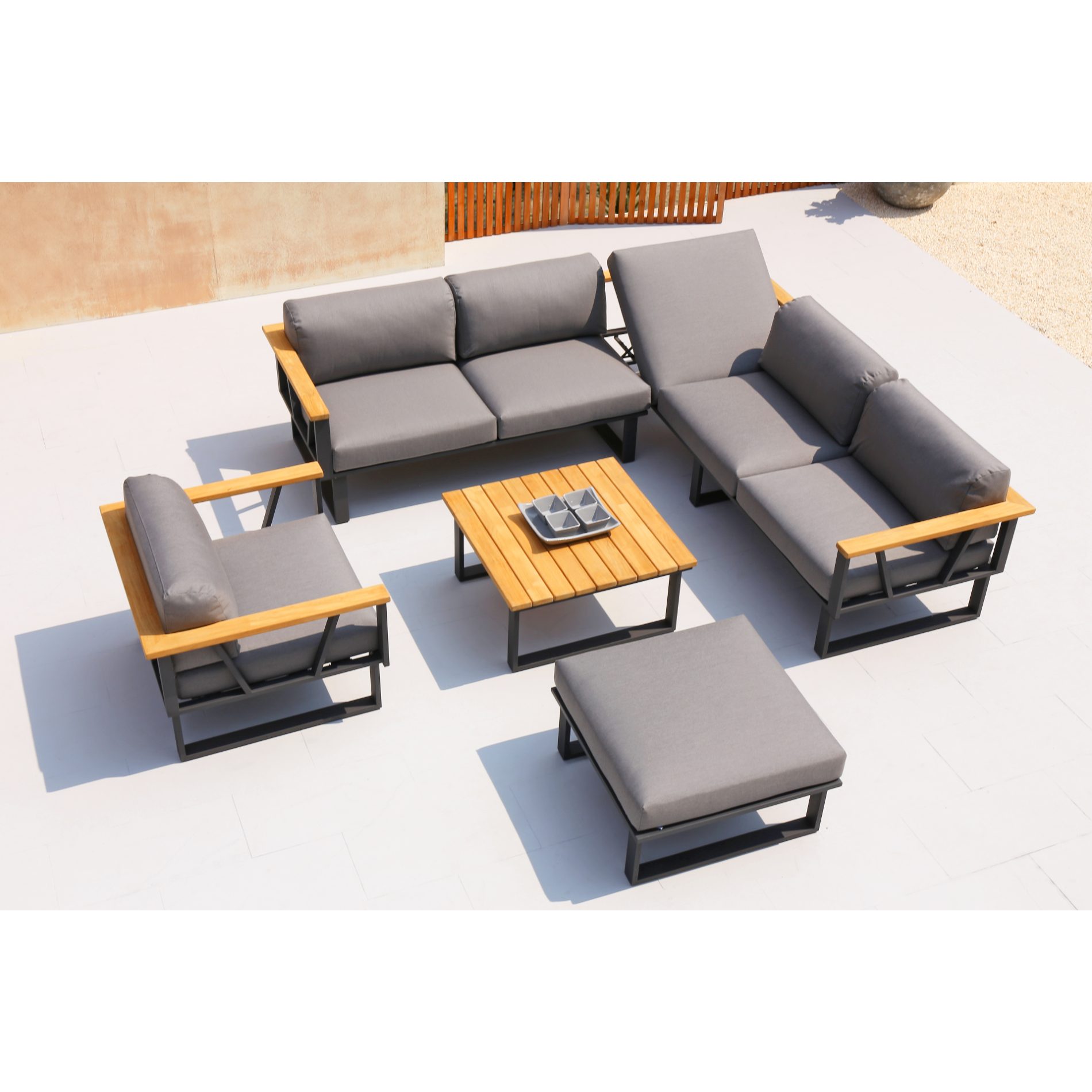 Zebra Belvedere Loungesessel graphite