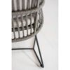 4Seasons Outdoor "Sempre" Diningsessel, Edelstahl anthrazit, Rope silver grey