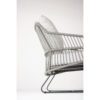 4Seasons Outdoor "Sempre" Loungesessel, Edelstahl anthrazit, Rope silver grey